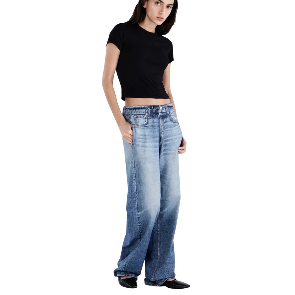 Rag & Bone Miramar Wide Leg Sweatpant Jeans Noosa Cotton Terry Size S